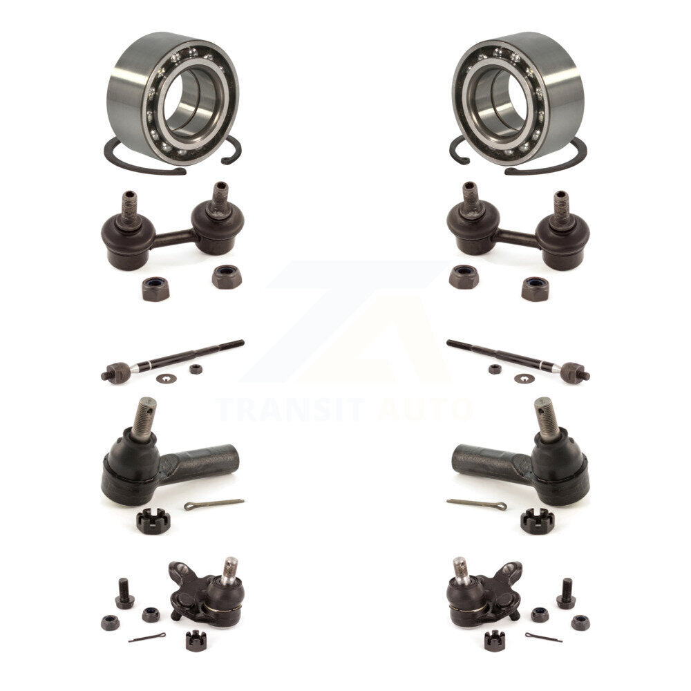 Bearing Lower Ball Joint Outer Inner Tie Rod & Link Front Kit (10Pc) For Toyota