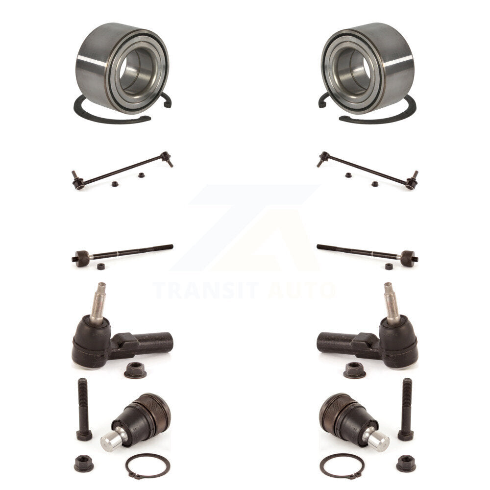 Bearing Lower Ball Joint Outer Inner Tie Rod End Link Front Kit (10Pc) For Ford
