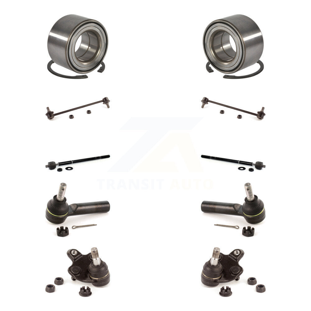 Bearing Lower Ball Joint Outer Inner Tie Rod & Link Front Kit (10Pc) For Toyota