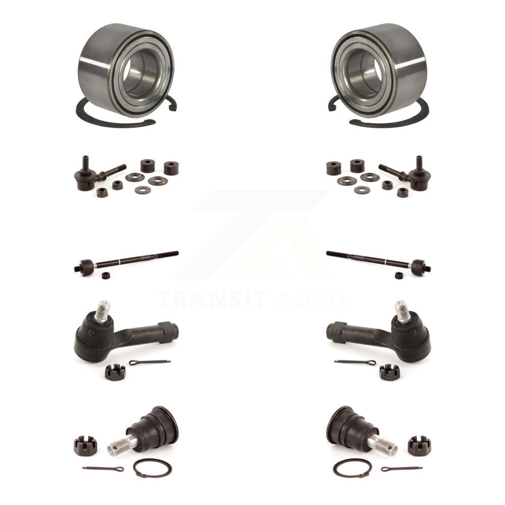 Bearing Lower Ball Joint Outer Inner Tie Rod & Link Front Kit For Nissan Sentra