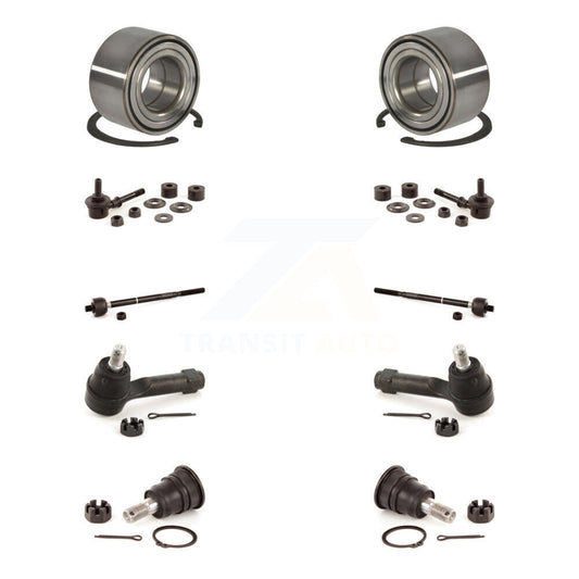 Bearing Lower Ball Joint Outer Inner Tie Rod & Link Front Kit For Nissan Sentra