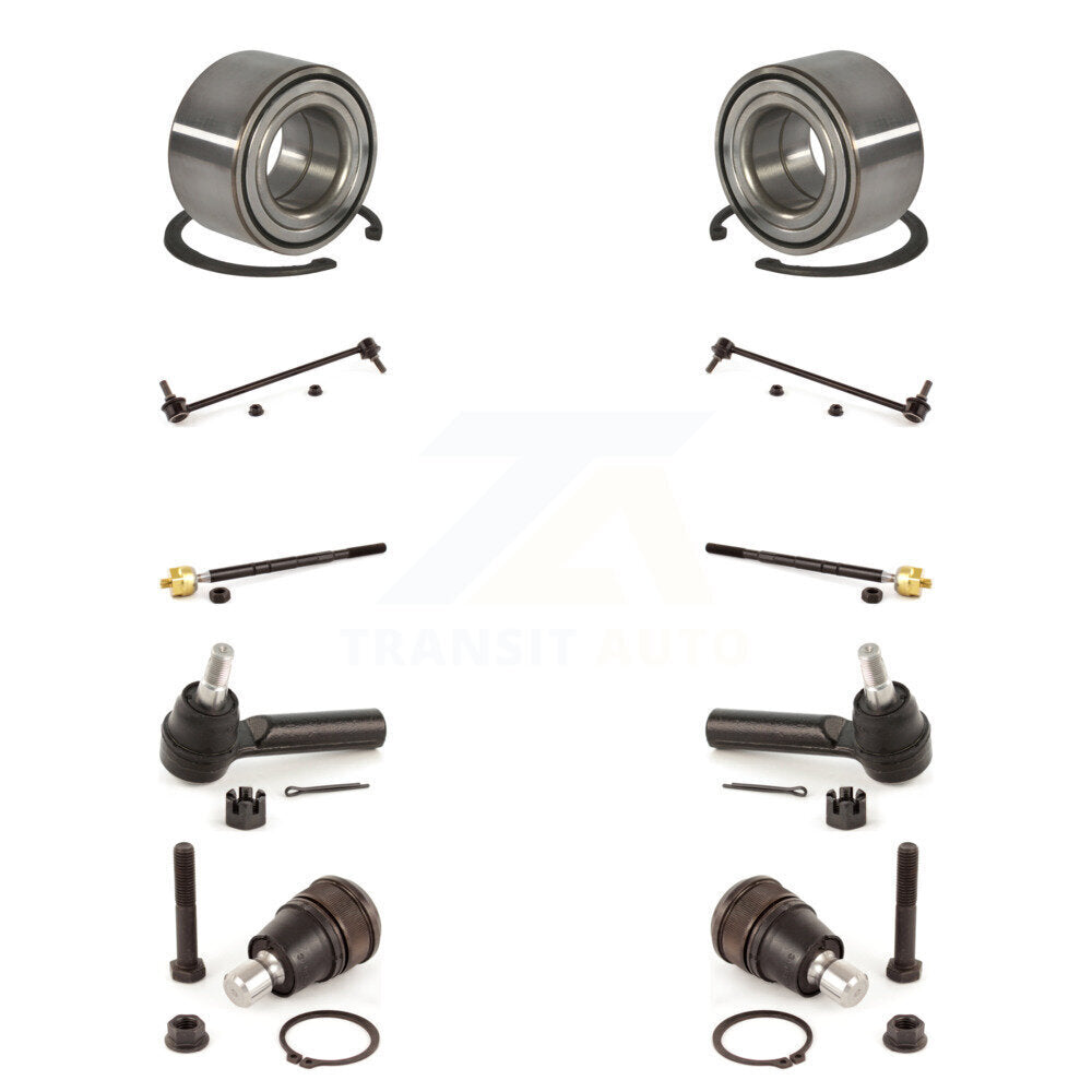 Bearing Lower Ball Joint Outer Inner Tie Rod End Link Front Kit (10Pc) For Ford