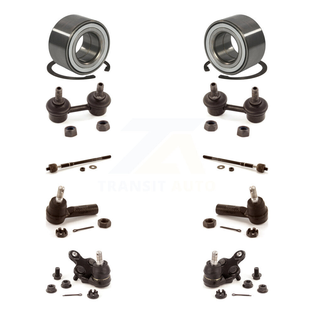 Bearing Lower Ball Joint Outer Inner Tie Rod & Link Front Kit (10Pc) For Toyota