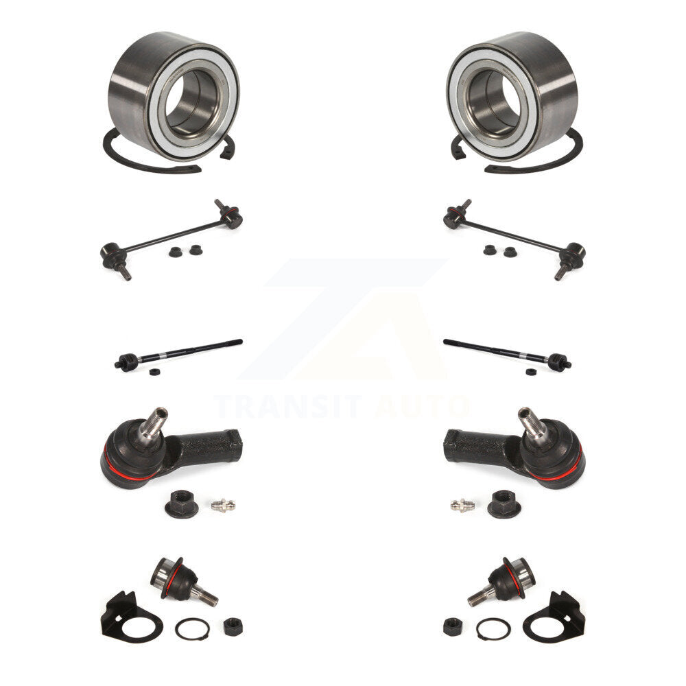 Wheel Bearing Lower Ball Joint Outer Inner Tie Rod & Sway Bar Link Front Kit For