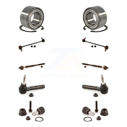 Bearing Lower Ball Joint Outer Inner Tie Rod End Link Front Kit (10Pc) For Jeep