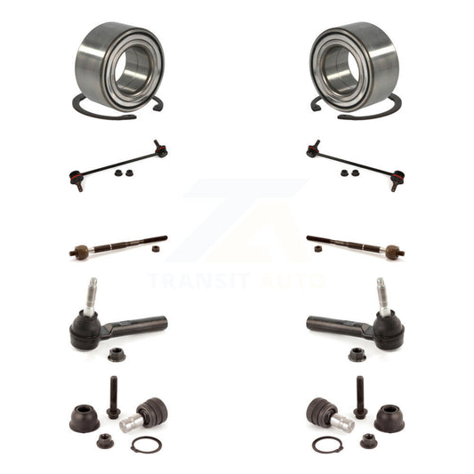 Bearing Lower Ball Joint Outer Inner Tie Rod End Link Front Kit (10Pc) For Jeep