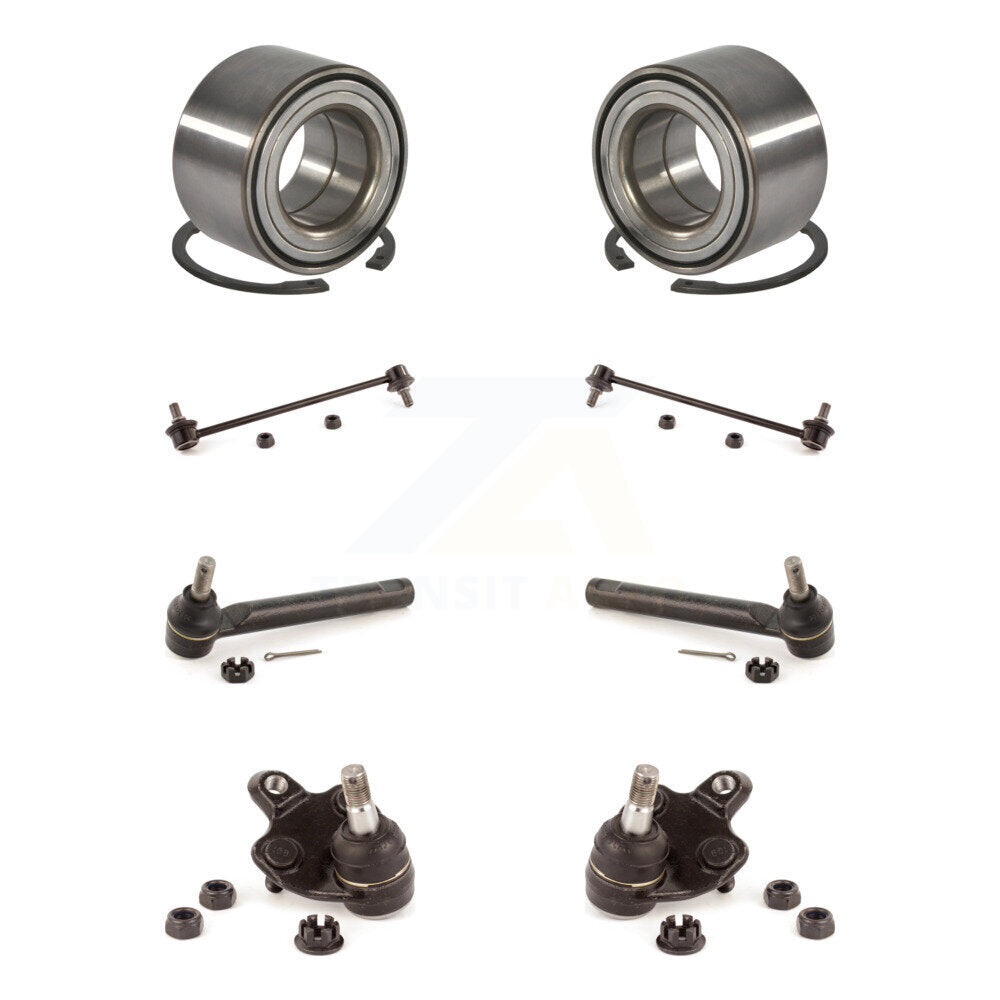Wheel Bearing Lower Ball Joint Outer Tie Rod & Link Front Kit For Toyota Corolla