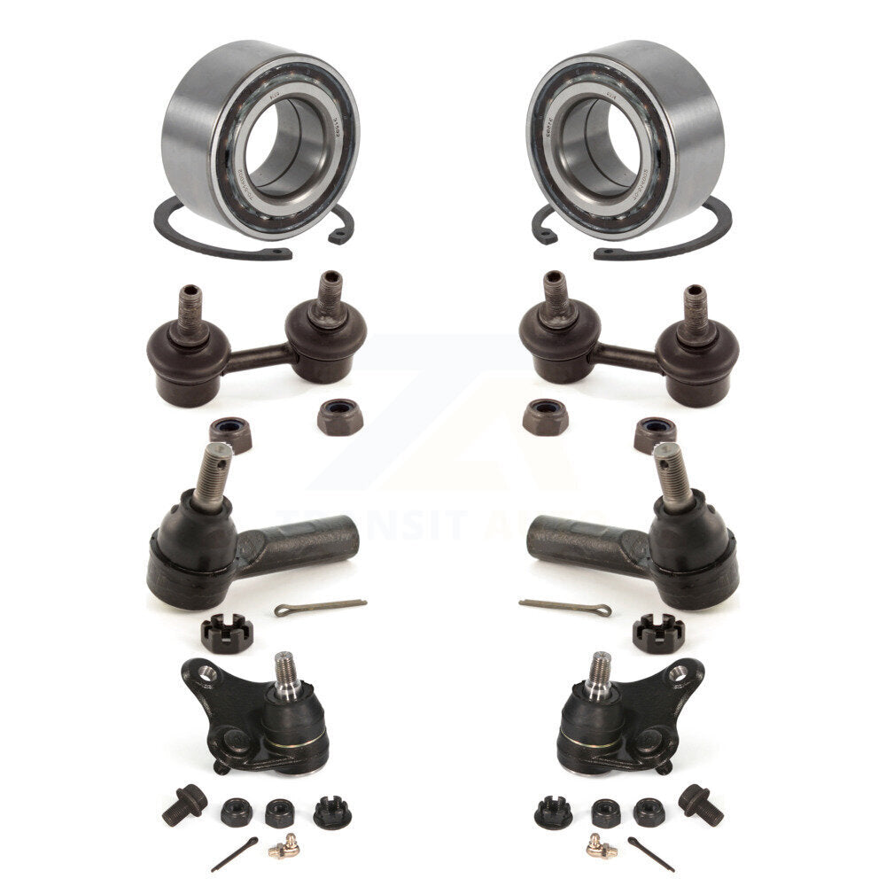 Bearing Lower Ball Joint Outer Tie Rod & Link Front Kit For Toyota RAV4 2 doors