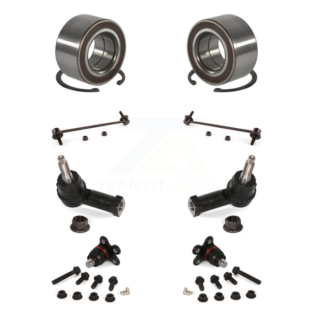 Wheel Bearing Lower Ball Joint Outer Tie Rod Link Front Kit For Chevrolet Sonic