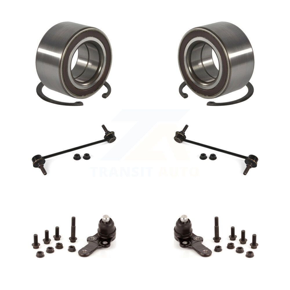 Wheel Bearing Lower Ball Joint Sway Bar Stabilizer Link Front Kit For Ford Focus