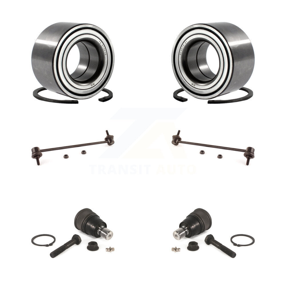 Wheel Bearing Lower Ball Joint & Sway Bar Stabilizer Link Front Kit For Mazda 3