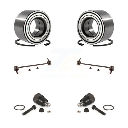 Wheel Bearing Lower Ball Joint & Sway Bar Stabilizer Link Front Kit For Mazda 3
