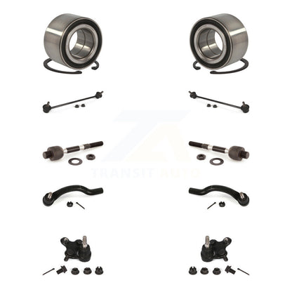 Bearing Lower Ball Joint Outer Inner Tie Rod Link Front Kit (10Pc) For Honda ILX