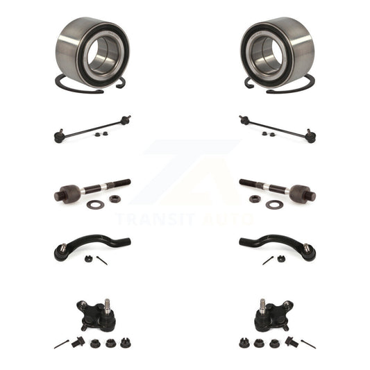 Bearing Lower Ball Joint Outer Inner Tie Rod Link Front Kit (10Pc) For Honda ILX