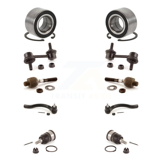 Bearing Lower Ball Joint Outer Inner Tie Rod Link Front Kit (10Pc) For Honda TSX