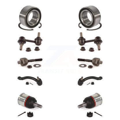 Bearing Lower Ball Joint Outer Inner Tie Rod Link Front Kit (10Pc) For Acura TL