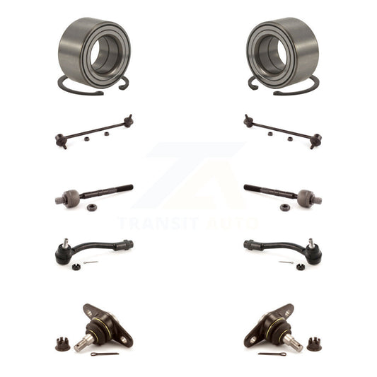 Bearing Lower Ball Joint Outer Inner Tie Rod & Link Front Kit For Hyundai Accent