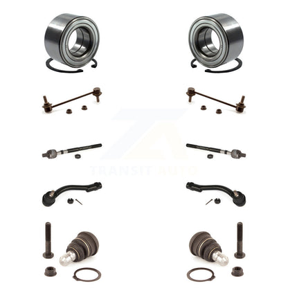 Bearing Lower Ball Joint Outer Inner Tie Rod Link Front Kit (10Pc) For Kia Soul