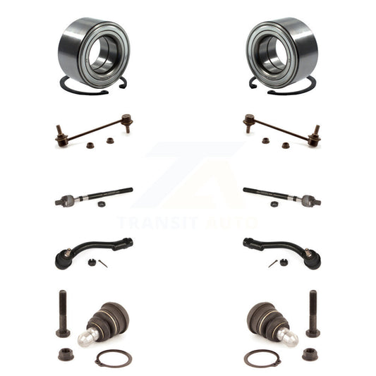 Bearing Lower Ball Joint Outer Inner Tie Rod Link Front Kit (10Pc) For Kia Soul