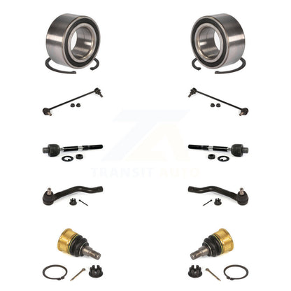Bearing Lower Ball Joint Outer Inner Tie Rod Link Front Kit (10Pc) For Honda TLX