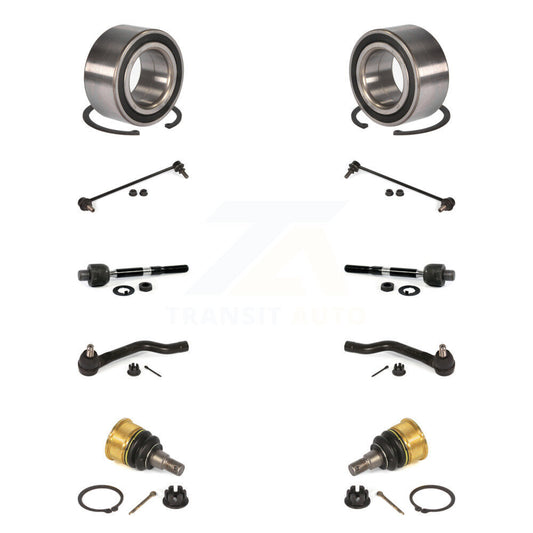 Bearing Lower Ball Joint Outer Inner Tie Rod Link Front Kit (10Pc) For Honda TLX
