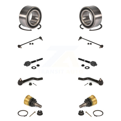 Bearing Lower Ball Joint Outer Inner Tie Rod Link Front Kit (10Pc) For Honda TLX