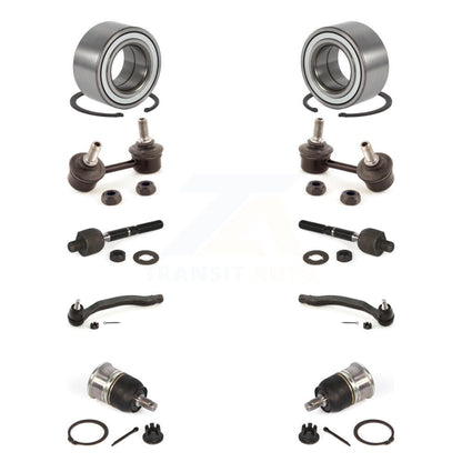 Bearing Lower Ball Joint Outer Inner Tie Rod Link Front Kit (10Pc) For Honda TL