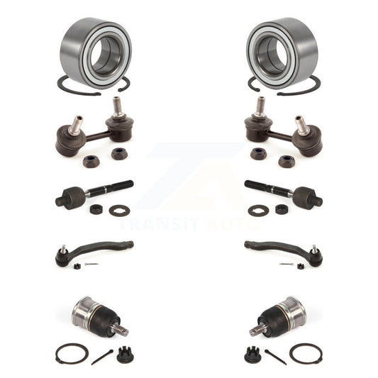 Bearing Lower Ball Joint Outer Inner Tie Rod Link Front Kit (10Pc) For Honda TL