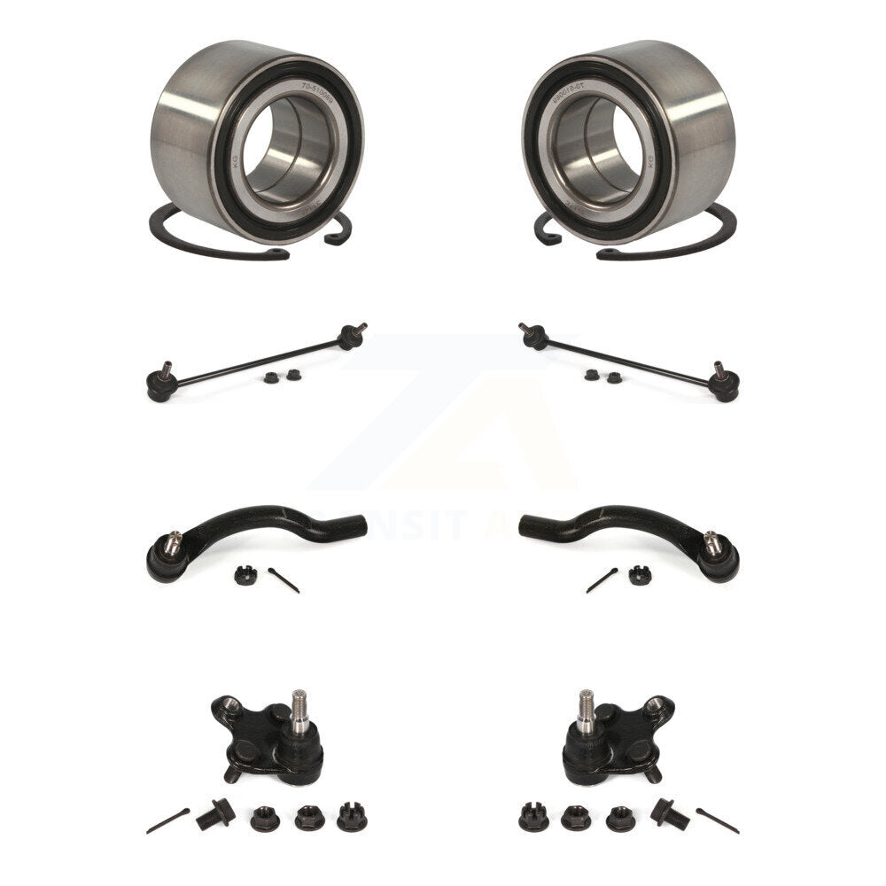 Bearing Lower Ball Joint Outer Tie Rod Link Front Kit (8Pc) For Honda Civic ILX