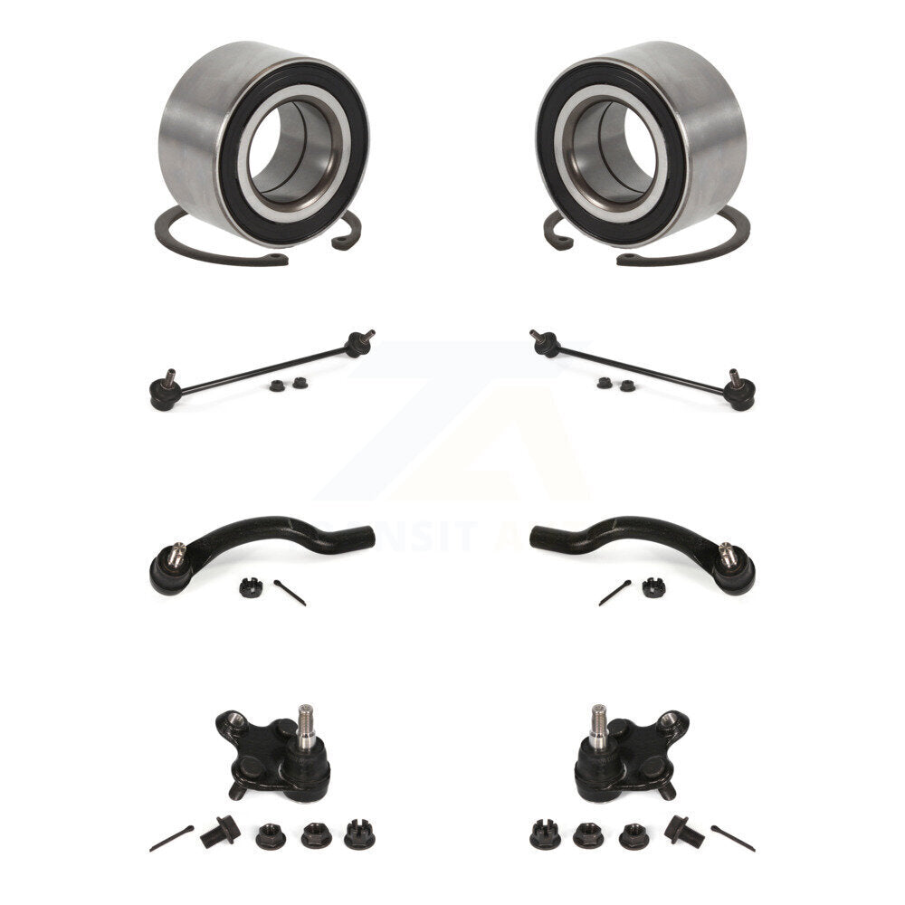 Bearing Lower Ball Joint Outer Tie Rod Link Front Kit (8Pc) For Honda Civic ILX