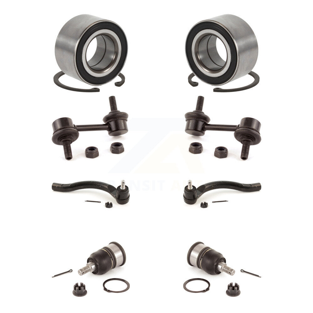 Bearing Lower Ball Joint Outer Tie Rod Link Front Kit (8Pc) For Honda Accord TSX