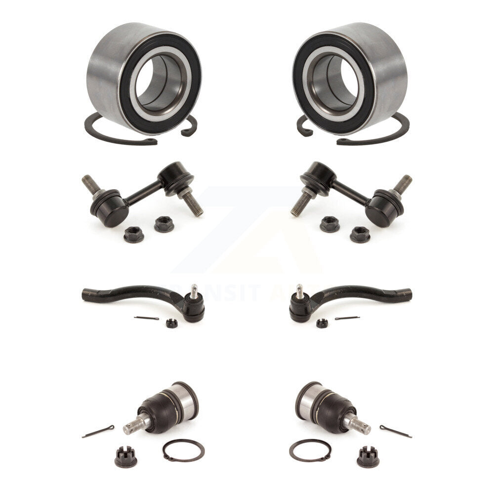 Bearing Lower Ball Joint Outer Tie Rod End Link Front Kit (8Pc) For Honda Accord