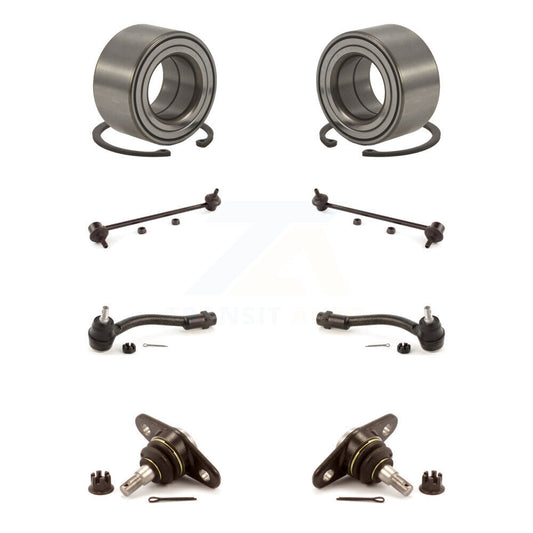 Bearing Lower Ball Joint Outer Tie Rod End Link Front Kit (8Pc) For Kia Rio Rio5