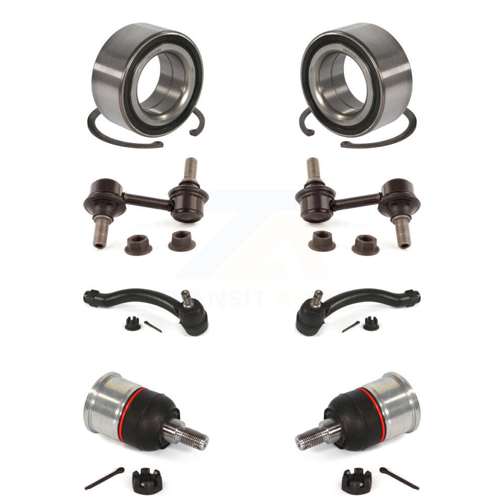 Bearing Lower Ball Joint Outer Tie Rod & Link Front Kit (8Pc) For 09-14 Acura TL
