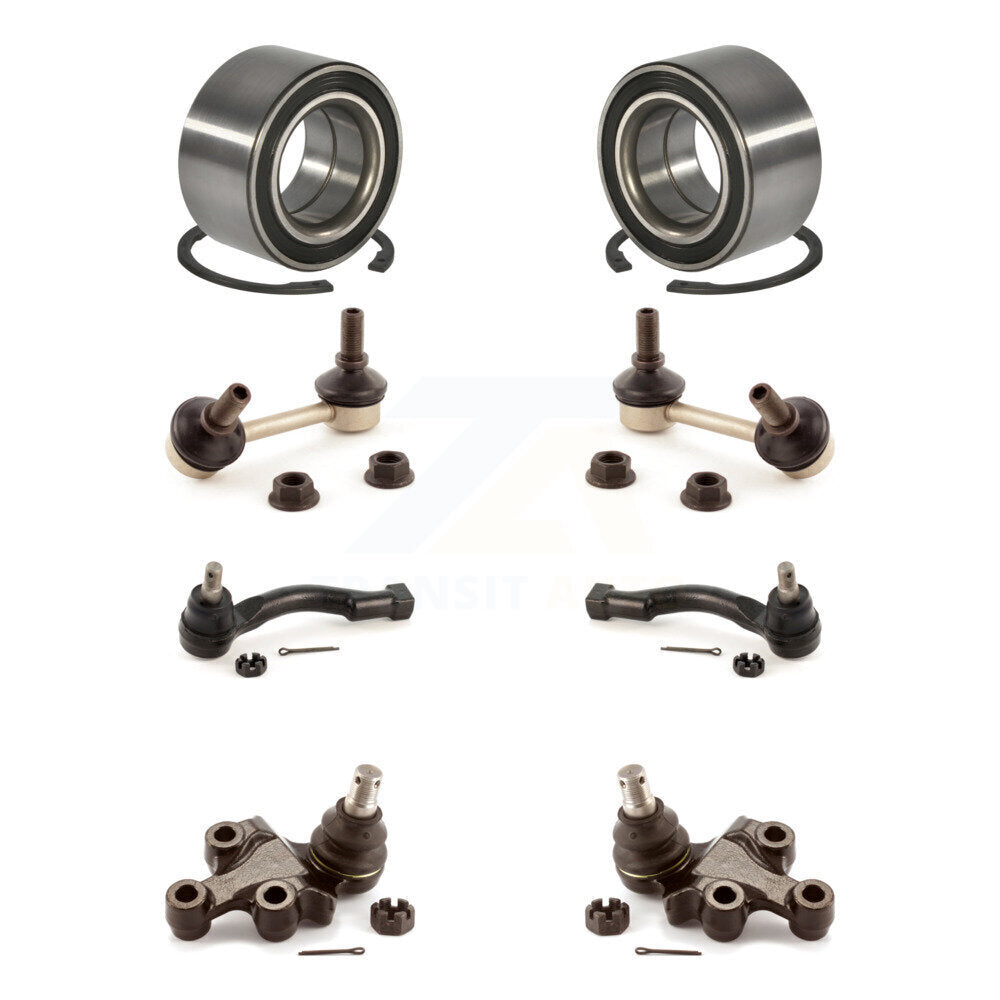 Bearing Lower Ball Joint Outer Tie Rod End Link Front Kit (8Pc) For Kia Sorento