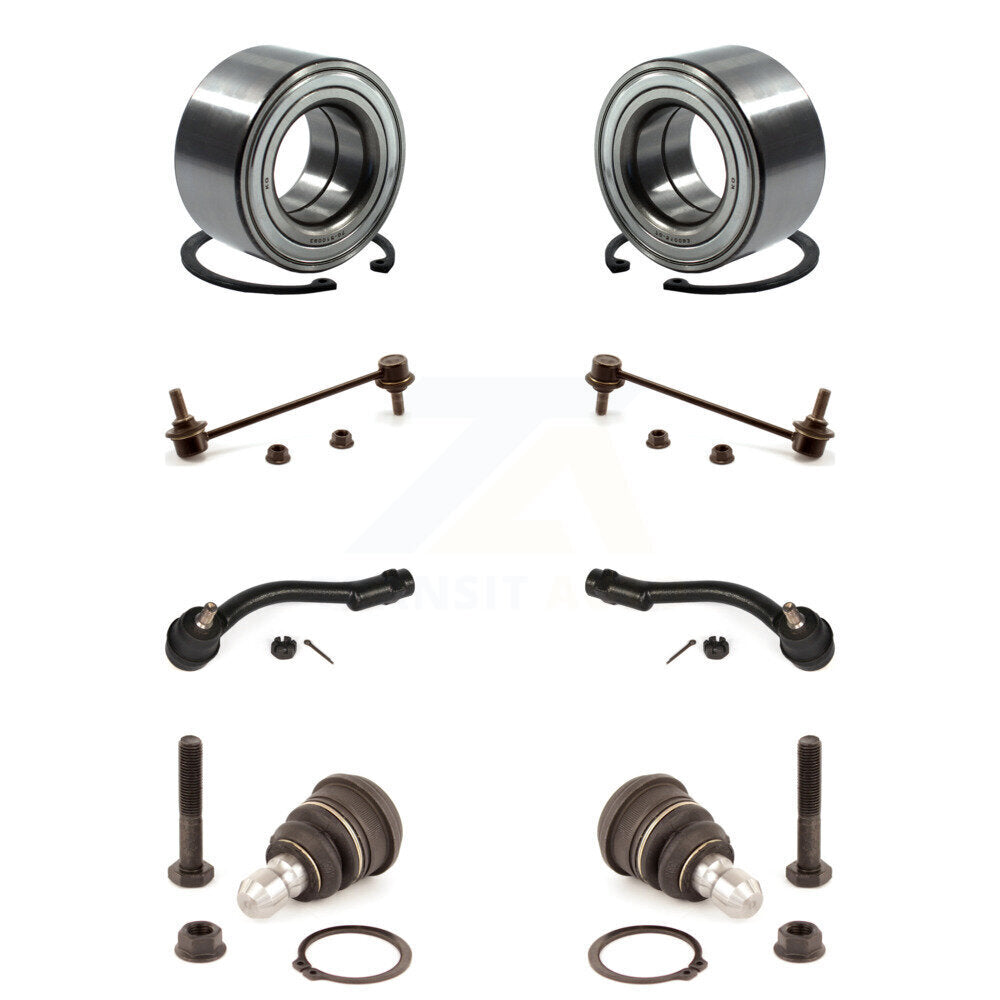 Bearing Lower Ball Joint Outer Tie Rod & Link Front Kit (8Pc) For 10-13 Kia Soul