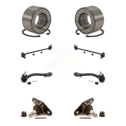 Bearing Lower Ball Joint Outer Tie Rod & Link Front Kit (8Pc) For Hyundai Accent