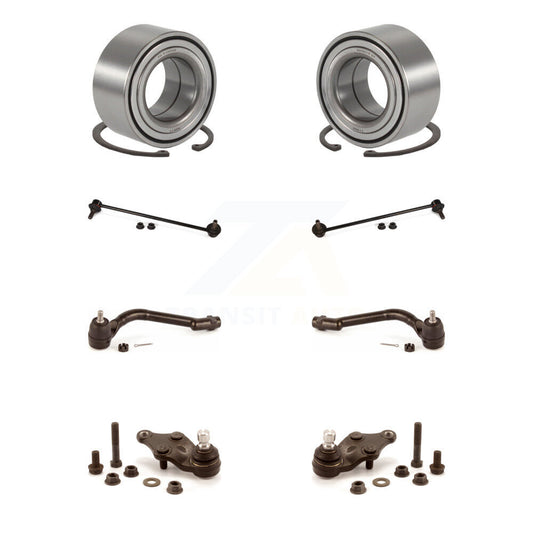 Wheel Bearing Lower Ball Joint Outer Tie Rod Link Front Kit (8Pc) For Kia Optima