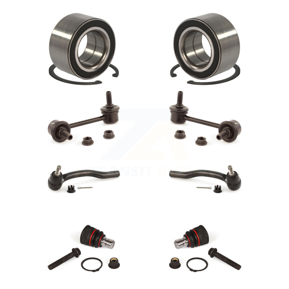 Bearing Lower Ball Joint Outer Tie Rod Link Front Kit (8Pc) For 07-12 Mazda CX-7