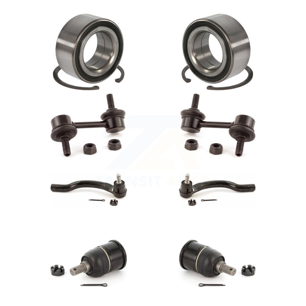 Bearing Lower Ball Joint Outer Tie Rod Link Front Kit (8Pc) For Honda Accord TSX