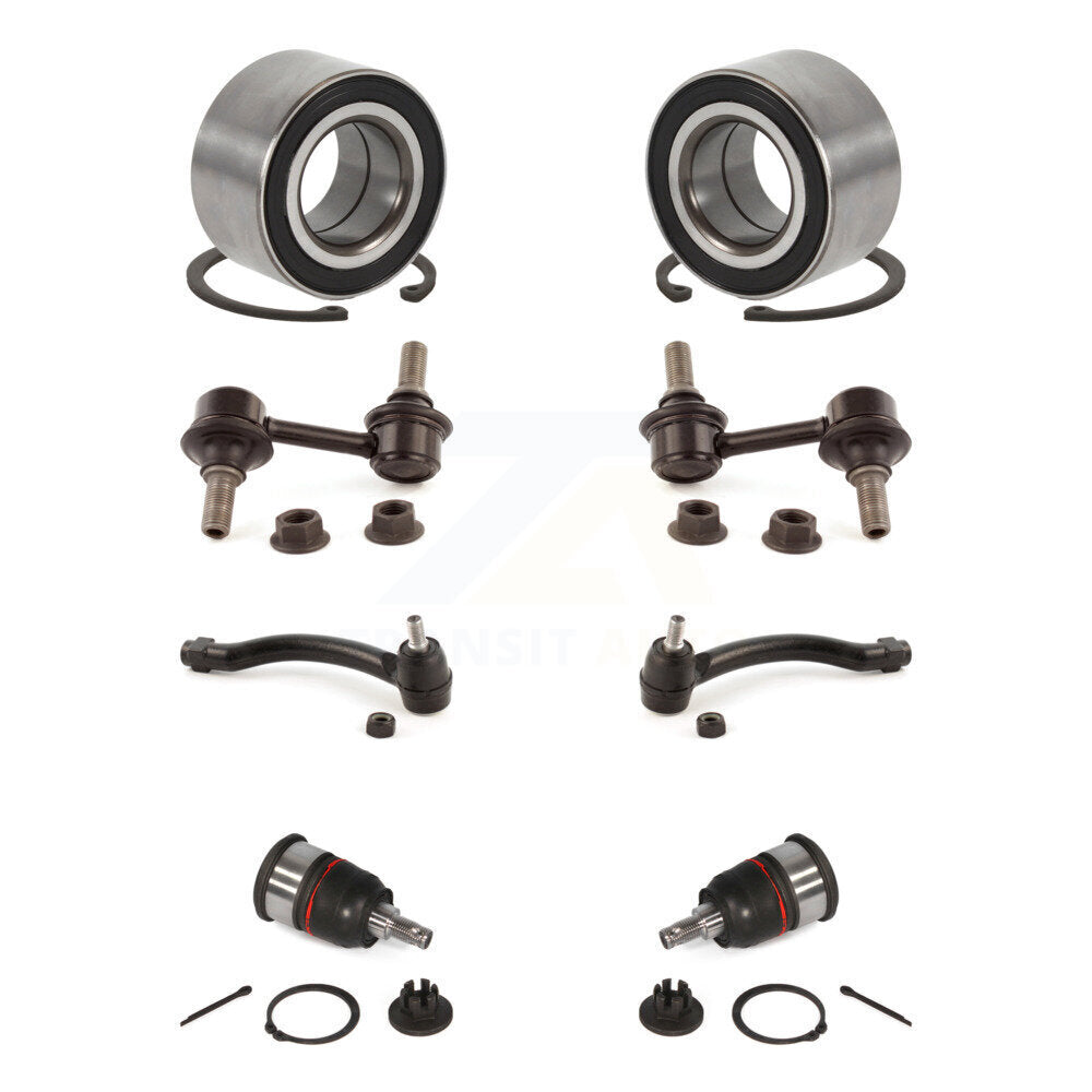 Bearing Lower Ball Joint Outer Tie Rod & Link Front Kit (8Pc) For 07-08 Acura TL