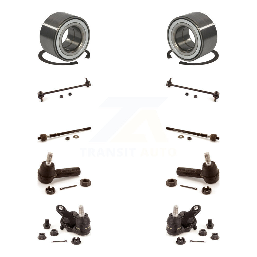 Bearing Lower Ball Joint Outer Inner Tie Rod & Link Front Kit (10Pc) For Toyota