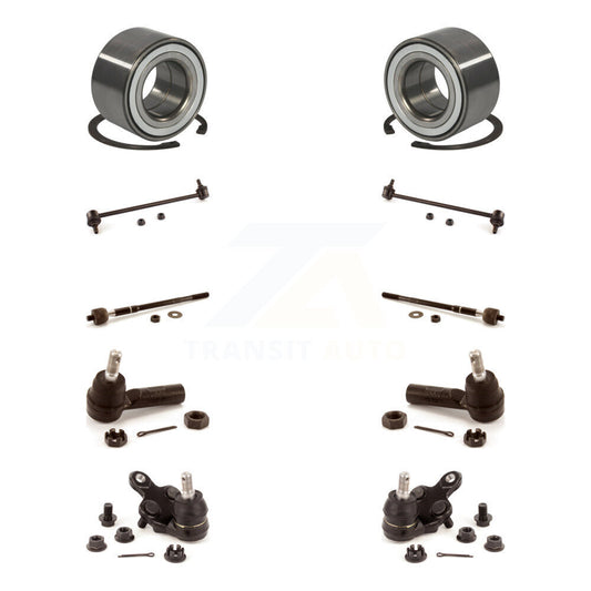 Bearing Lower Ball Joint Outer Inner Tie Rod & Link Front Kit (10Pc) For Toyota