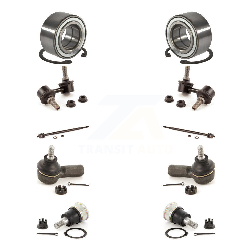 Bearing Lower Ball Joint Outer Inner Tie Rod Link Front Kit (10Pc) For Honda EL