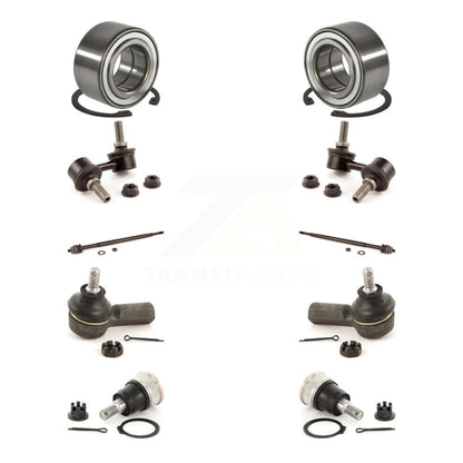 Bearing Lower Ball Joint Outer Inner Tie Rod Link Front Kit (10Pc) For Honda EL