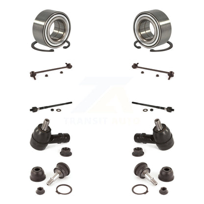 Wheel Bearing Lower Ball Joint Outer Inner Tie Rod Link Front Kit (10Pc) For Kia