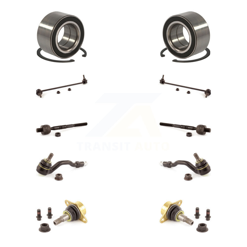 Bearing Lower Ball Joint Outer Inner Tie Rod & Link Front Kit (10Pc) For BMW X3