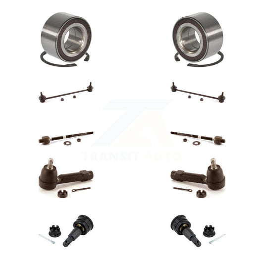 Bearing Lower Ball Joint Outer Inner Tie Rod Link Front Kit (10Pc) For Honda Fit
