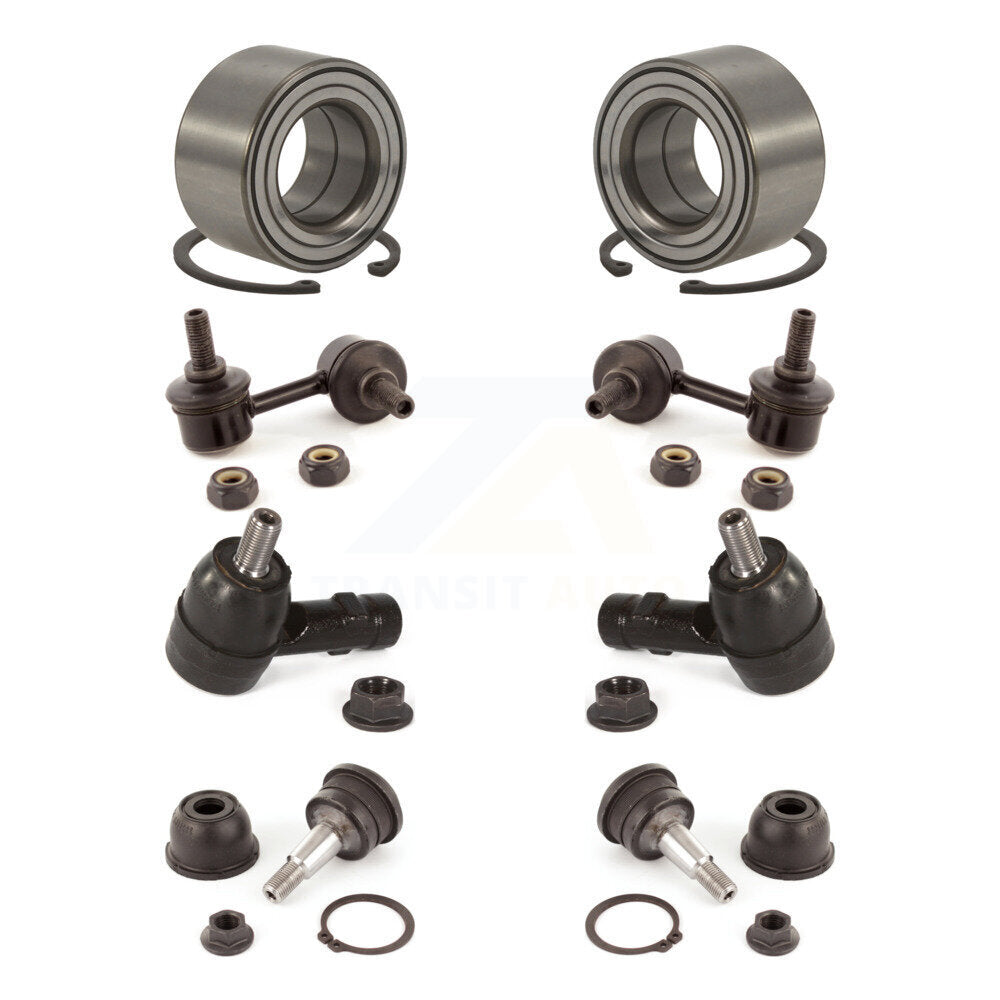 Bearing Lower Ball Joint Outer Tie Rod & Link Front Kit (8Pc) For Hyundai Accent