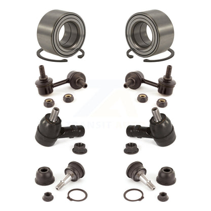 Bearing Lower Ball Joint Outer Tie Rod & Link Front Kit (8Pc) For Hyundai Accent